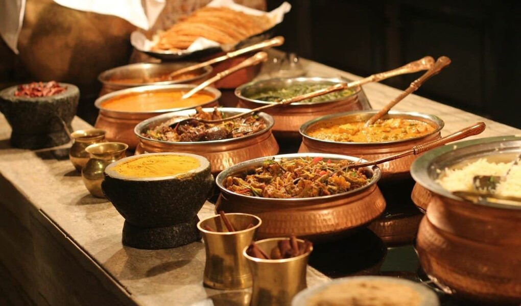 Traditionelle Ernährung in Indien.