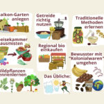 Das BIld zeigt eine Infografik zur Traditionellen Ernährung